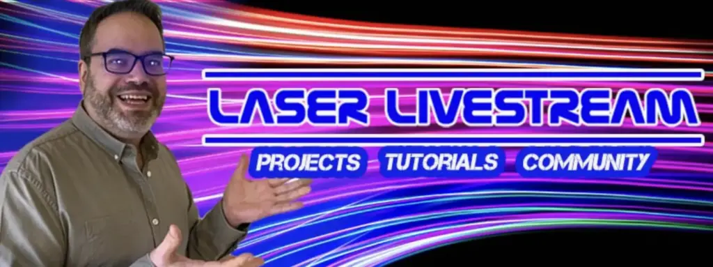 Laser Livestream video on Emblaser Pro announcement.